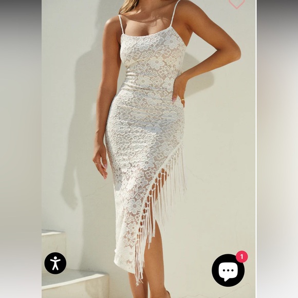 Miss Lola sweet summer white lace dress